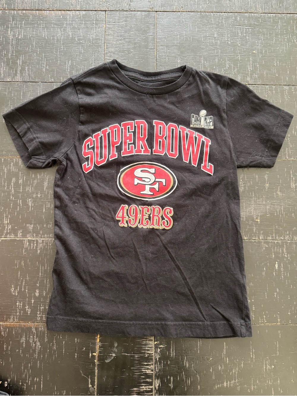 San Francisco 49ers Kids' Black Super Bowl Tee